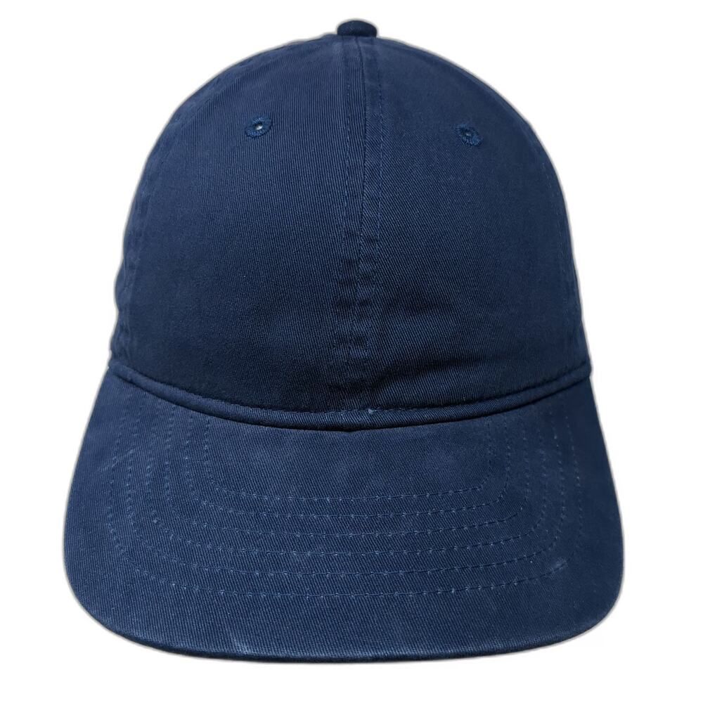 George Baseball Cap Blue One Size Slideback Cotton Blank Plain Solid Casual Hat
